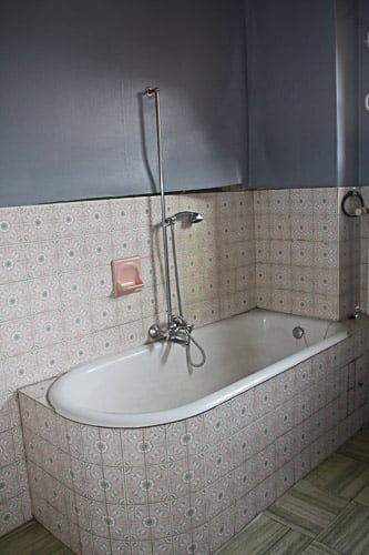 Bathroom demolition bath tub