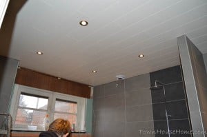 Bathroom ceiling finished