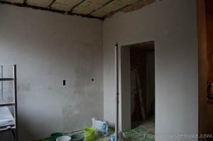 Plastered walls large walls done